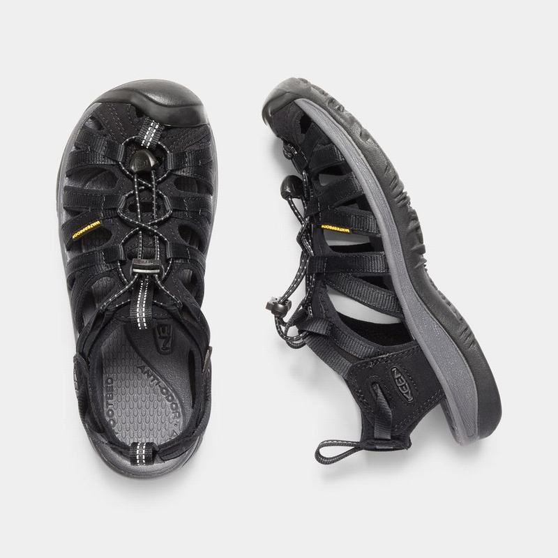 Keen サンダル | キーンウィスパー スポーツ サンダル レディース 黒 | 498673-KVI